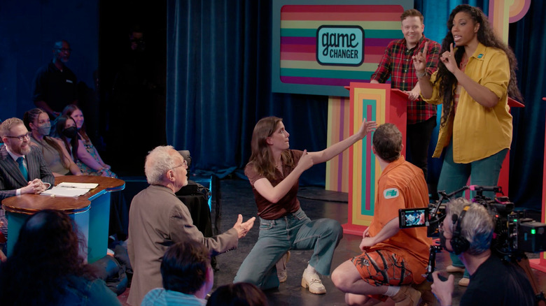 Sam Reich, Robert Reich, Vic Michaelis, Brennan Lee Mulligan, Ally Beardsley, and Ranboo in Game Changer