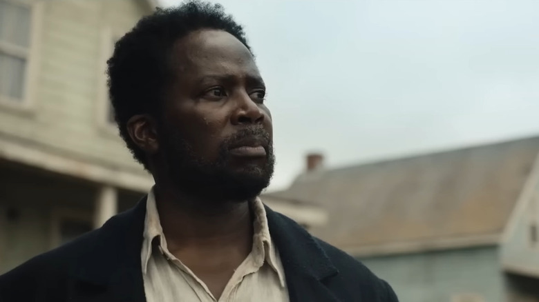 Boyd Stevens (Harold Perrineau) looking off to the side on FROM