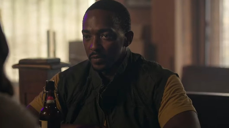 John Doe (Anthony Mackie) with a beer on Twisted Metal