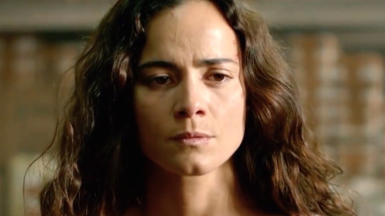 Teresa Mendoza (Alice Braga) sits stoically in Queen of the South