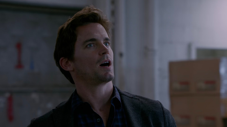 Neal Caffrey (Matt Bomer) in a warehouse in White Collar