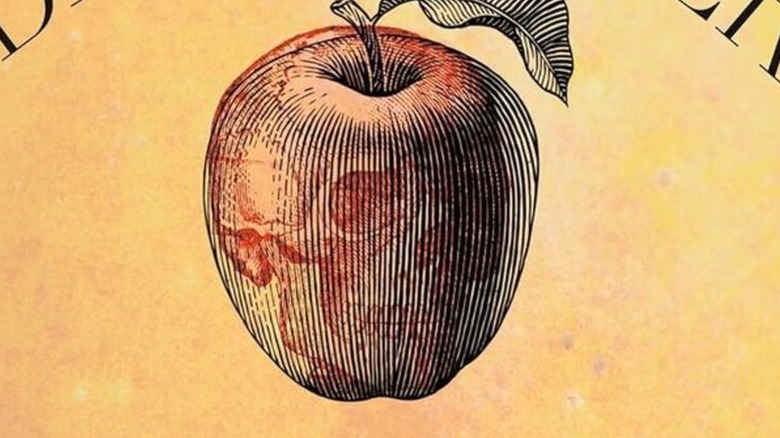 Artistic rendition of the demonic apple in Black River Orchard