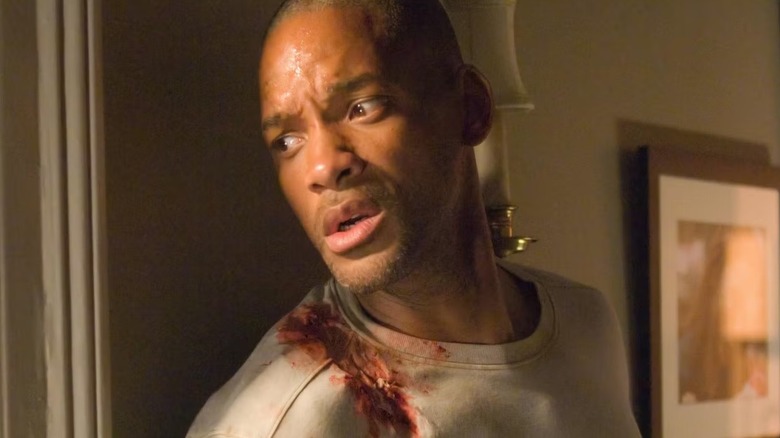 Will Smith hides from vampires and others in I Am Legend