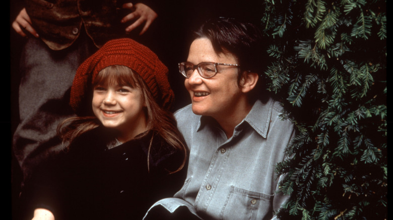 Agnieszka Holland with Kate Maberly on set of The Secret Garden