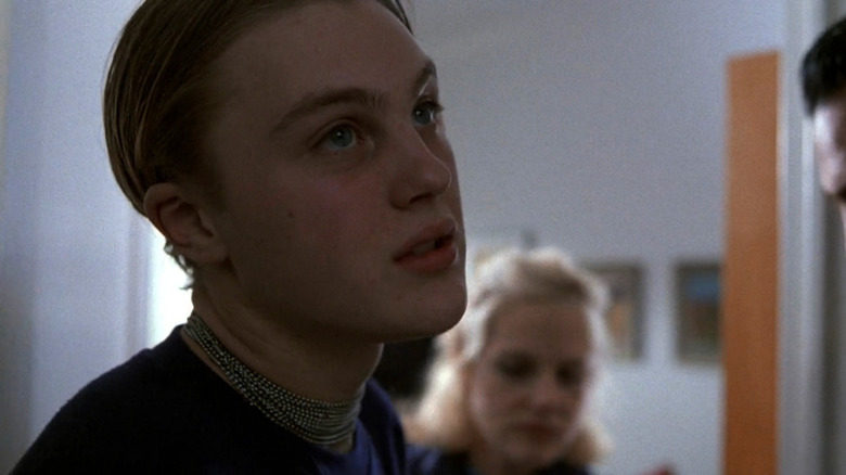 Michael Pitt as Andy talking to police on Law and Order