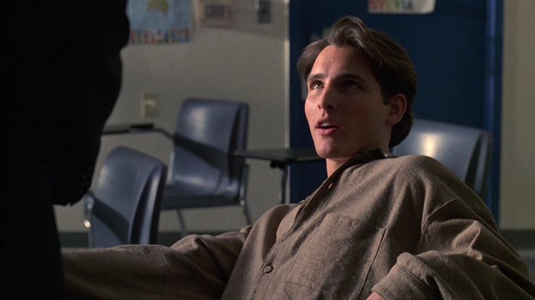 Peter Facinelli as Shane looking up in Law & Order