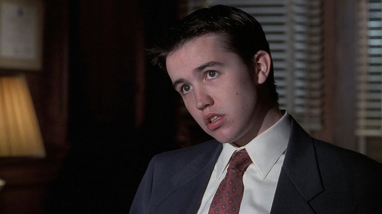 Joey Timon (Rob McElhenney) looking concerned in Law and Order