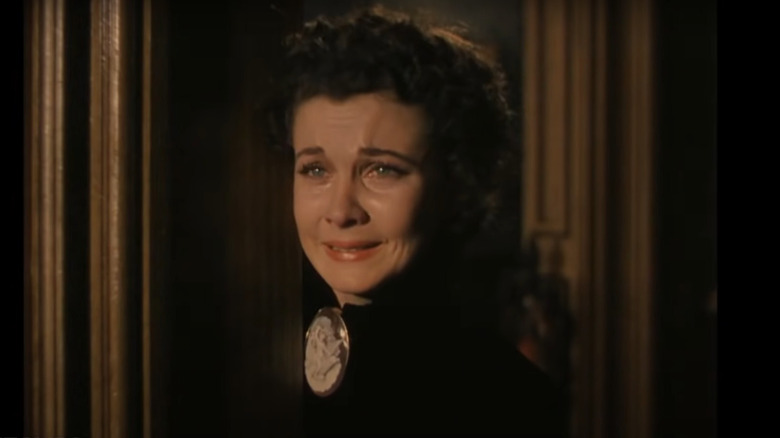 Scarlett O'Hara crying in doorway