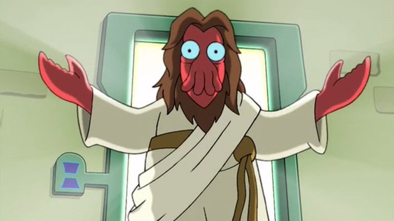 Zoidberg dressed as Jesus