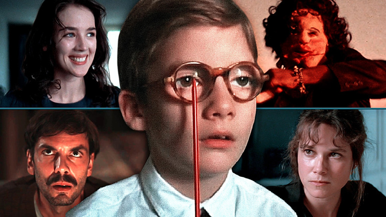 Demian Salomon in When Evil Lurks, Leatherface from Texas Chain Saw Massacre (1974), Barbara Hershey in The Entity, Isabelle Adjani in Possession (1981), the boy in Afraid of the Dark.