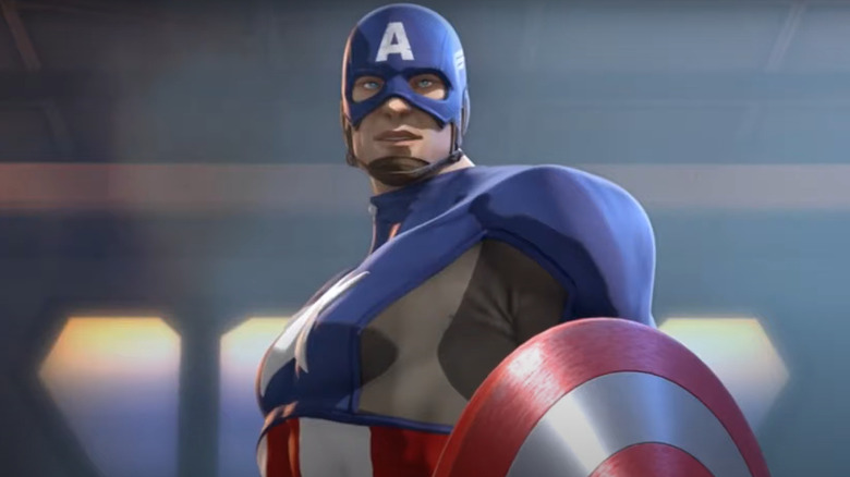 Captain America ready to fight