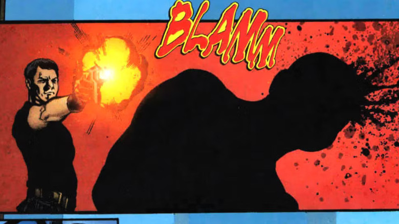 Maxwell Lord shoots Blue Beetle in the head