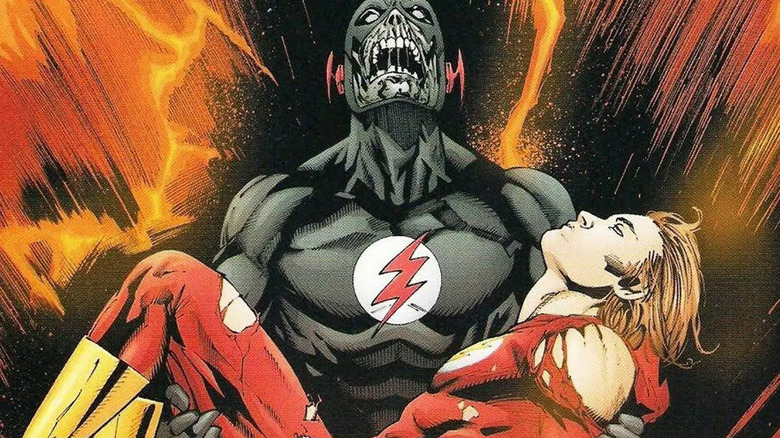 The Black Flash holds Bart Allen's corpse