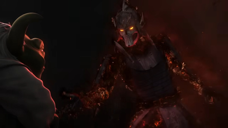 Darth Bane talking to Yoda on Star Wars: The Clone Wars