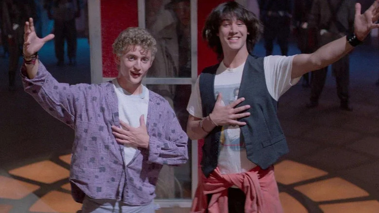 Alex Winter and Keanu Reeves as Bill and Ted in Bill and Ted's Excellent Adventure