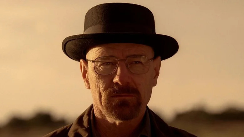 Walter White (Bryan Cranston) wearing a hat on Breaking Bad