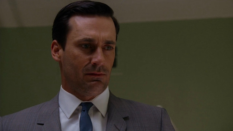 Don Draper (Jon Hamm) in a green room on Mad Men