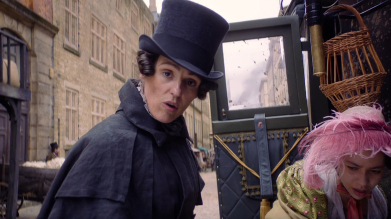 Anne Lister (Suranne Jones) breaking the fourth wall in Gentleman Jack