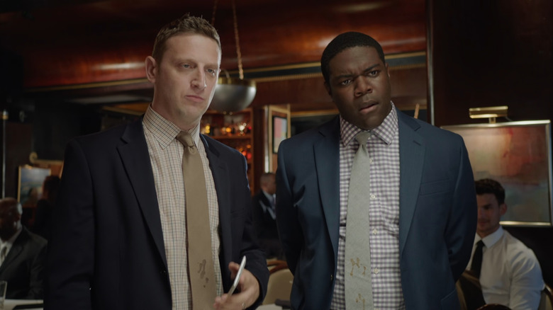 Tim (Tim Robinson) and Sam (Sam Richardson) with stained ties in Detroiters