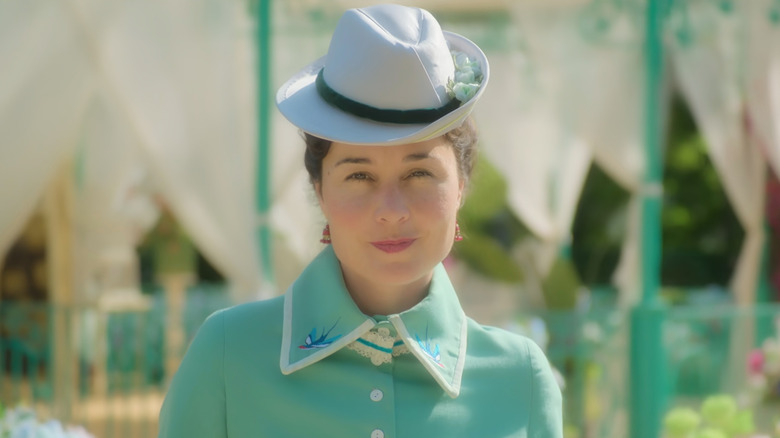 Elena (Nadia de Santiago) smirking in The Lady's Companion