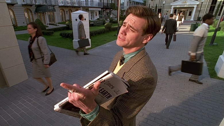 Jim Carrey as Truman Burbank in The Truman Show.