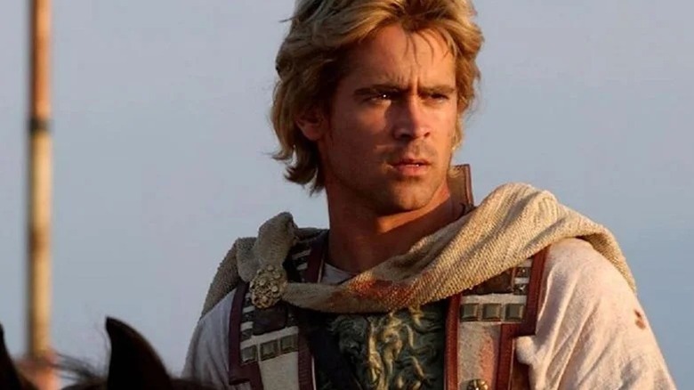 Colin Farrell as Alexander looking to the side in Alexander