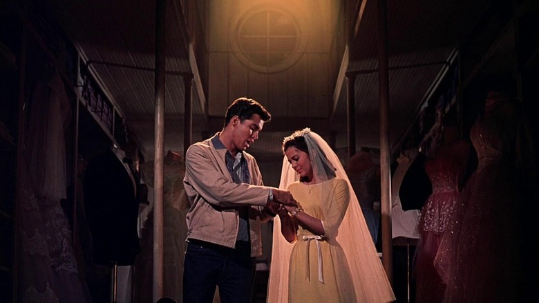 Tony (Richard Beymer) and Maria (Natalie Wood) imagine getting married in West Side Story