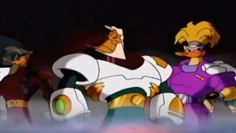 Three hockey-playing ducks from The Mighty Ducks: The Animated Series