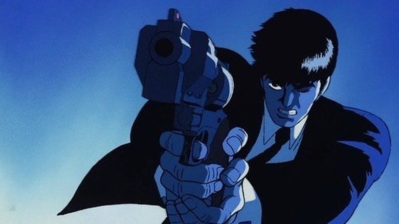 Man pulls a gun in Wicked City