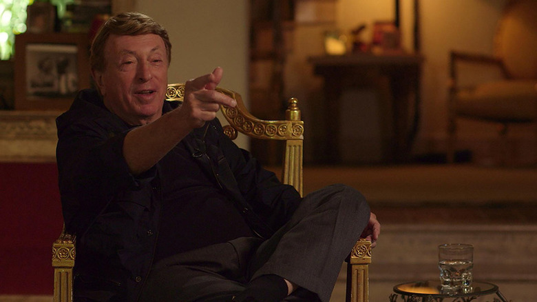 Larry Cohen being interviewed