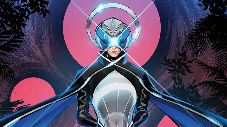 Charles Xavier wearing a long flowing cape