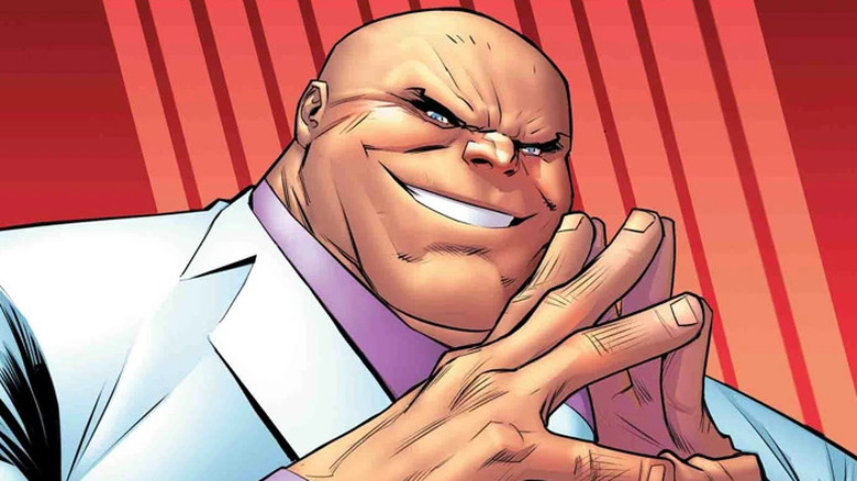 Wilson Fisk aka Kingpin smiles villainously