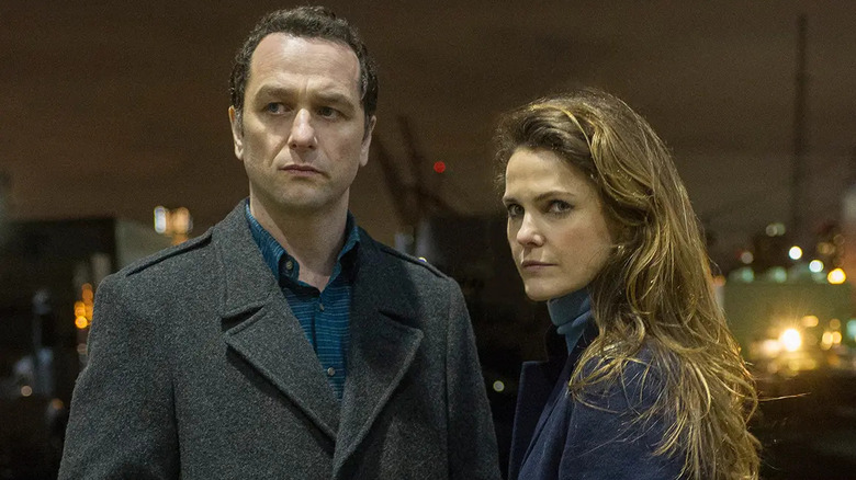 Matthew Rhys and Kerri Russell as Philip and Elizabeth Jennings on The Americans