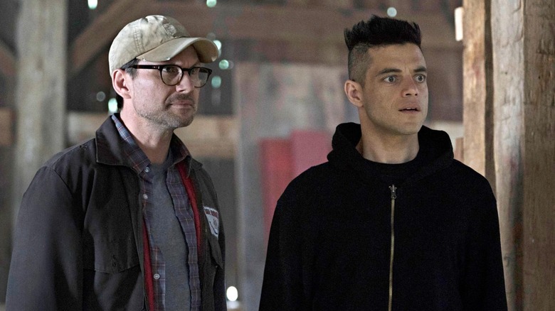 Christian Slater and Rami Malek