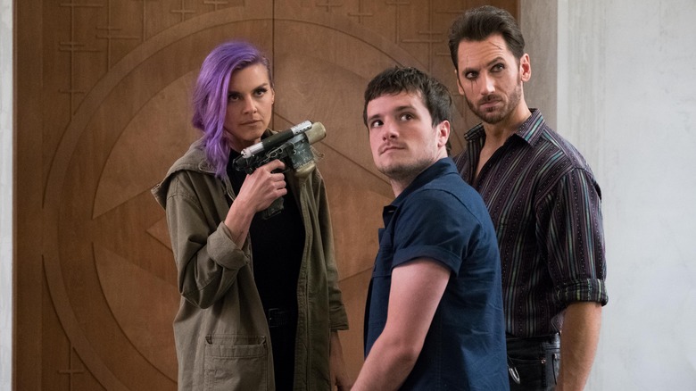 Josh, Wolf, and Tiger pose for action.