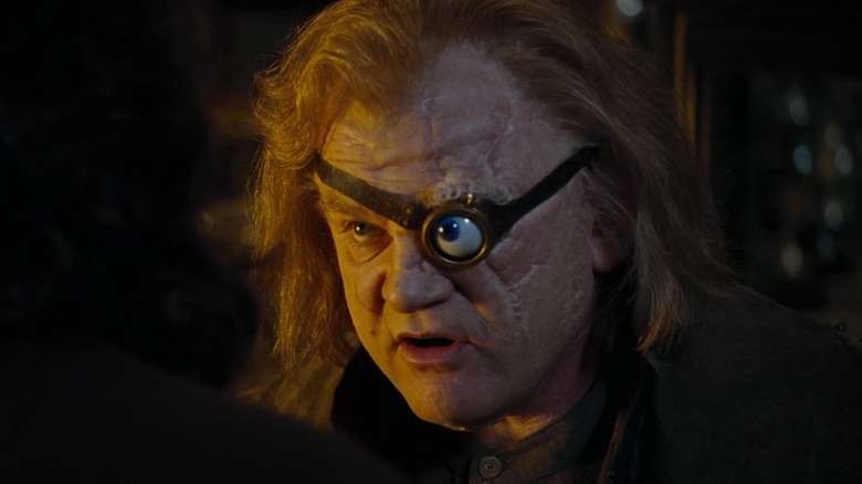 Alastor "Mad Eye" Moody (Brendan Gleeson) staring ahead in Harry Potter and the Goblet of Fire