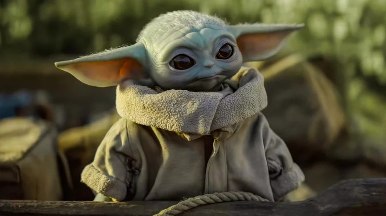 Grogu stands up innocently in The Book of Boba Fett