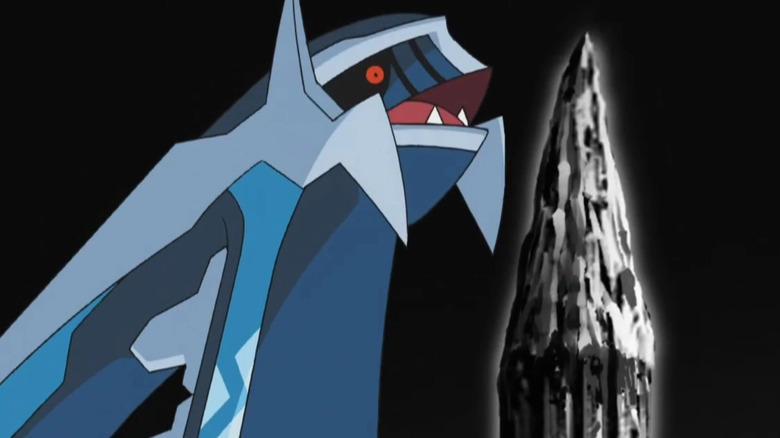Dialga looking into the sky on Pokémon the Series: Diamond and Pearl