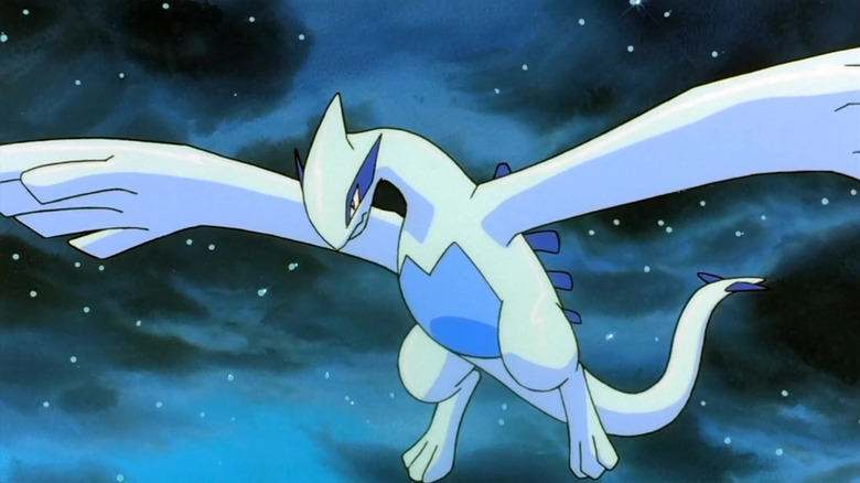 Lugia spreading its wings in Pokémon the Movie 2000