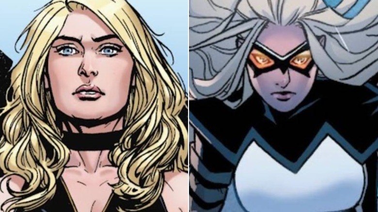Black Canary next to Mockingbird from the comics