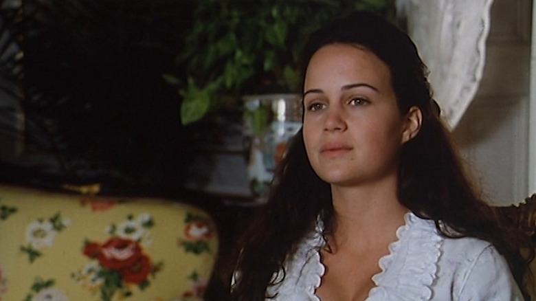 Nan (Carla Gugino) looking serious in The Buccaneers