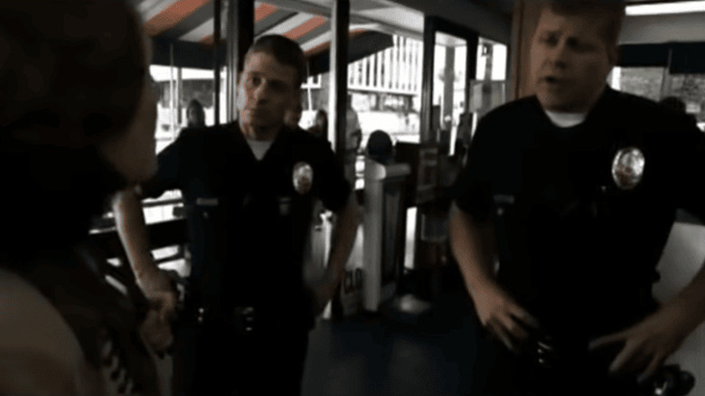 Sherman (Ben McKenzie) and Cooper (Michael Cudlitz) with hands on hips in Southland