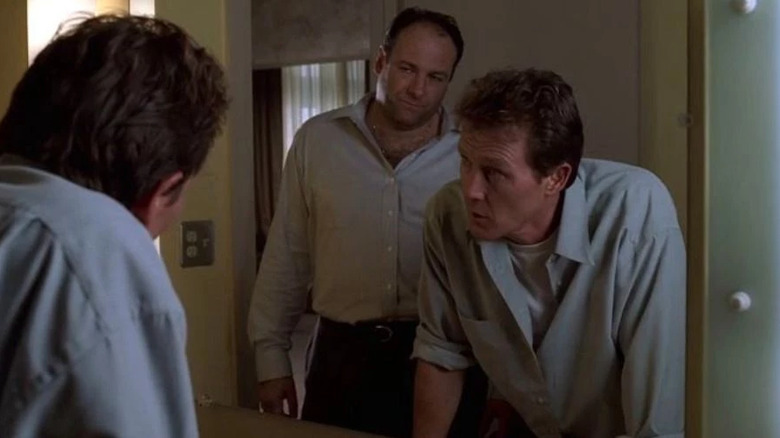 Tony Soprano talks to David