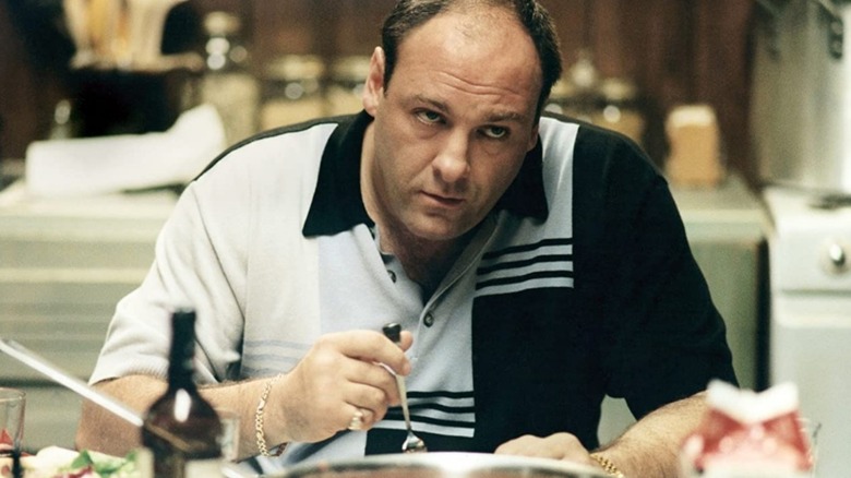 Tony Soprano eats