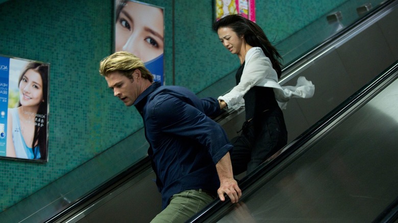 Chris Hemsworth and Tang Wei in Blackhat