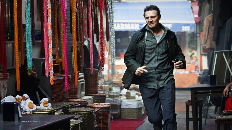 Liam Neeson running in Taken 2