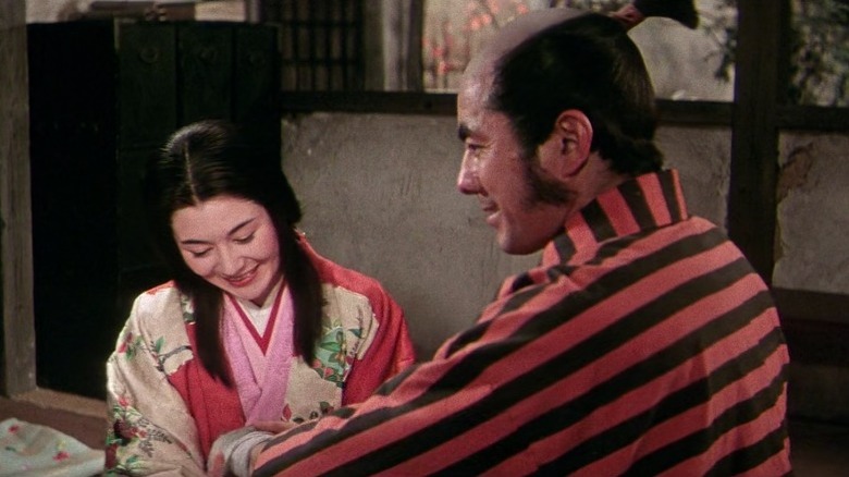 Heihachiro Komaki and Lady Ochii laughing
