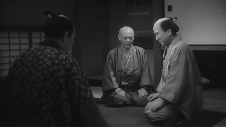 Three ronin sitting in a circle