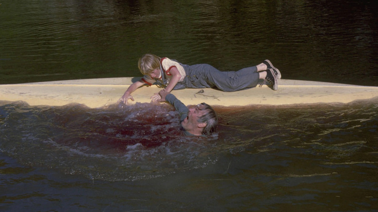 The piranhas eating man 