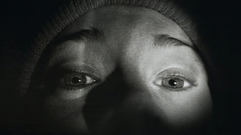 Amateur documentarian Heather Donahue is not having a great time in The Blair Witch Project